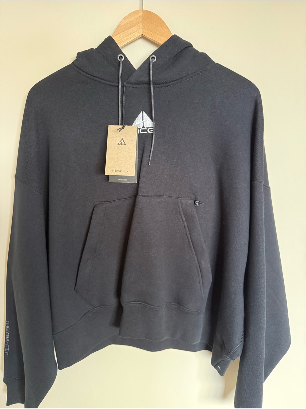 Nike ACG Therma-FIT Tuff Fleece Hoodie Black – Women’s Small – NWT